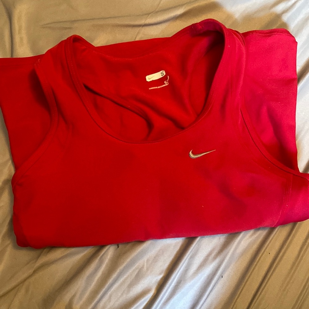Red Nike tank top!